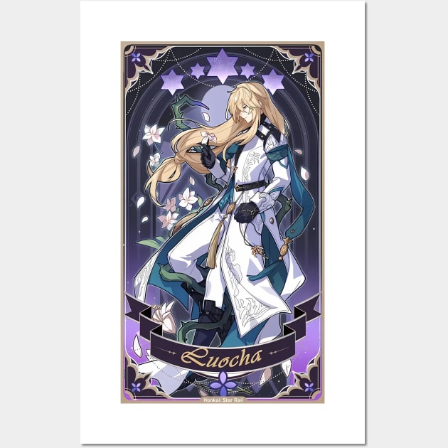 Luocha Revelation Card Honkai Star Rail Wall Art by kazatodoesart